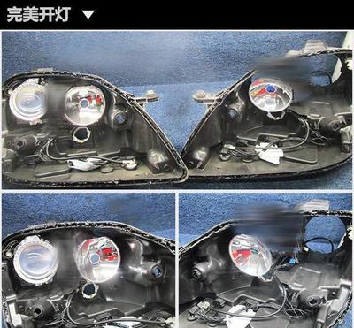 全新奔驰GL车灯升级四近四远，四透镜改装案例解析